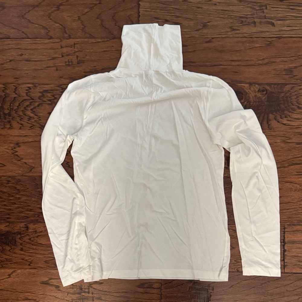 J. Crew Classic White Turtleneck